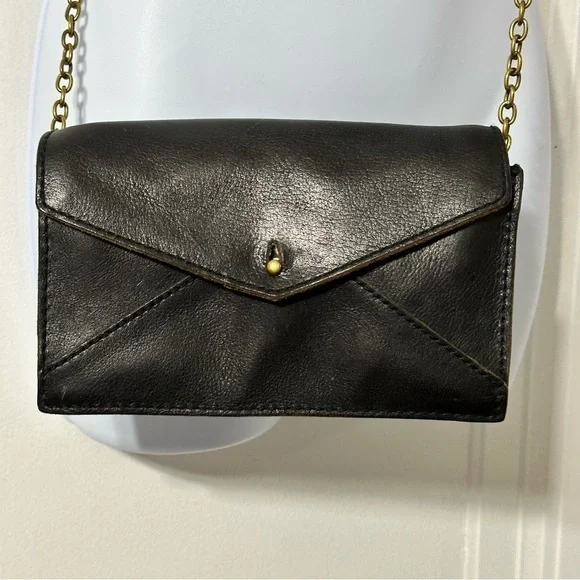 Madewell dark brown leather crossbody